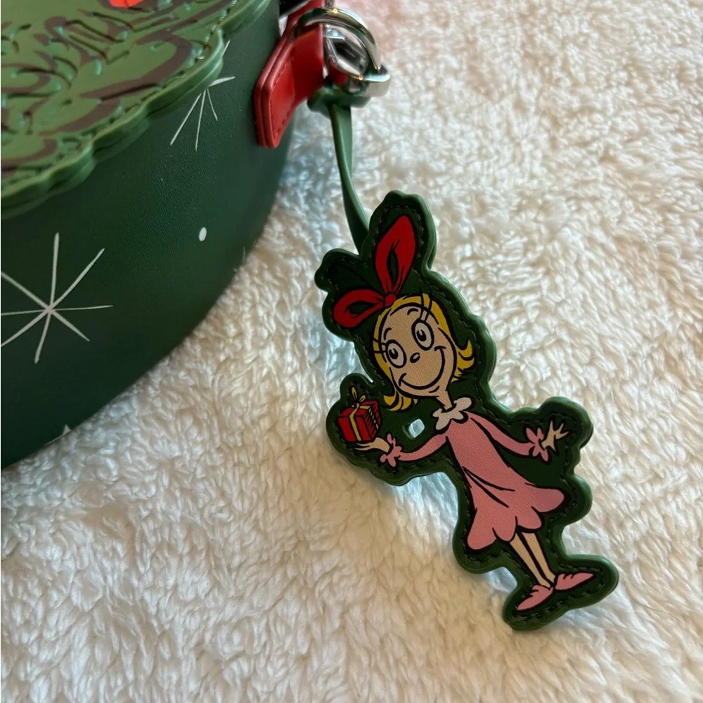 NWOT How The Grinch Stole Christmas Lenticular Wreath Portrait crossbody bag. - Picture 4 of 8